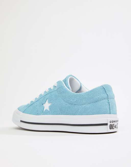 Converse One Star Ox Plimsolls In Blue ASOS