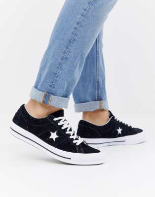 Converse One Star - Ox - Scarpe di tela nere 158369C | ASOS