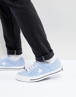 one star blue converse
