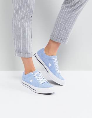 one star converse blue
