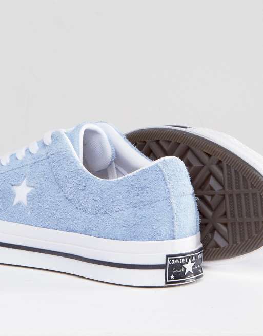 Converse blue store suede shoes