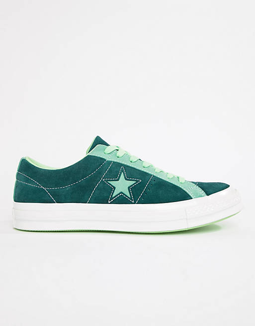 Converse One Star Ox Sneakers In Green 161614C | ASOS