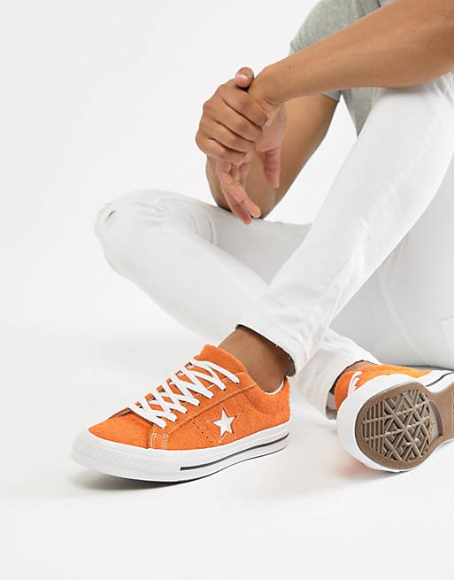 Recientemente Independiente Desplazamiento Converse One Star Ox Sneakers In Orange | ASOS