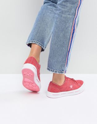 pink converse one star