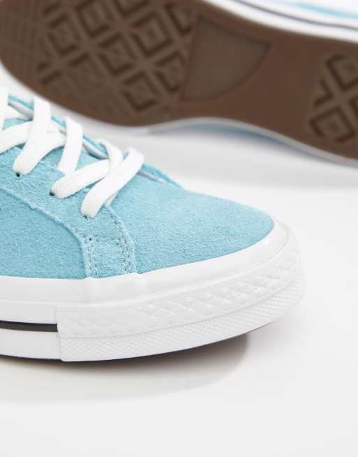 Converse one clearance star suede bleu