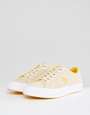 converse one star yellow suede