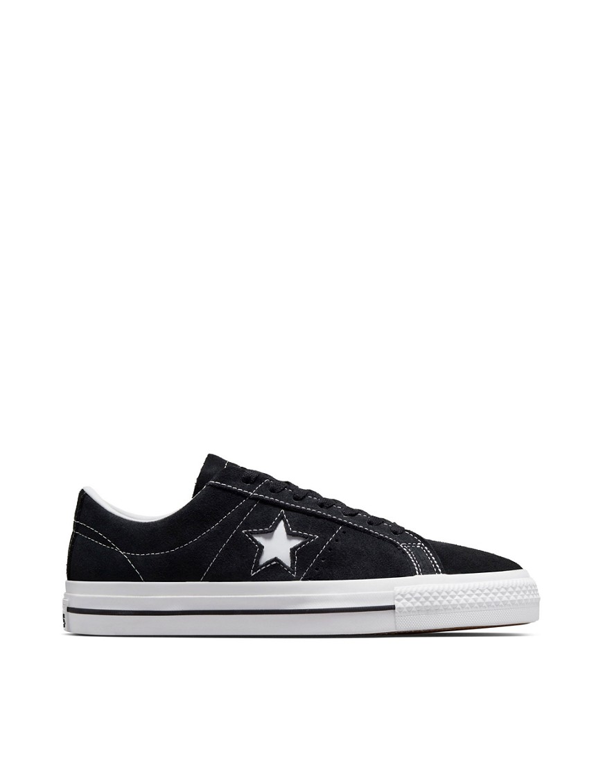 Shop Converse One Star Pro Sneakers In Black
