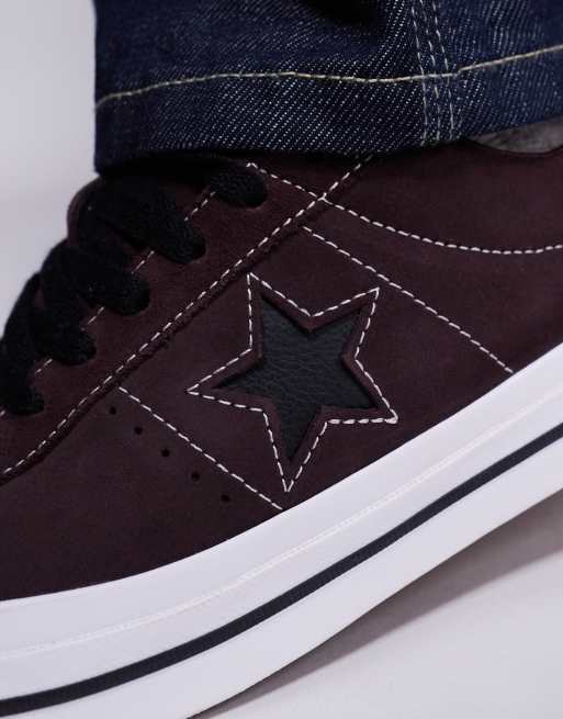 Converse One Star Pro sneakers in brown with black detail | ASOS