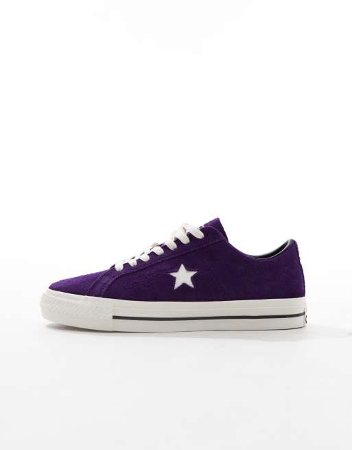 Purple converse one star hot sale