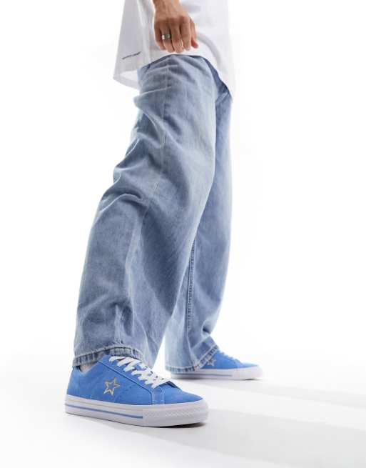 Converse one hotsell star suede blue