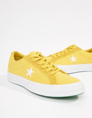 converse one star yellow womens