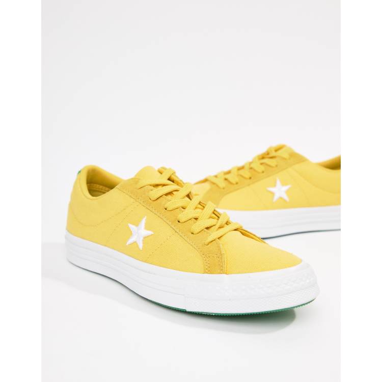 Converse one star outlet sunbaked yellow