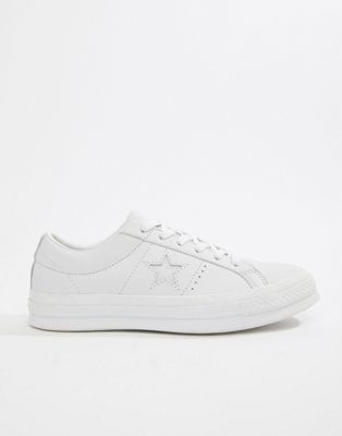 Converse One Star triple leather white 