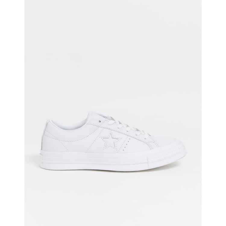 schaak doolhof Verkeerd Converse One Star White Leather Sneakers | ASOS