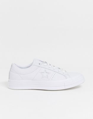converse one star leather trainers