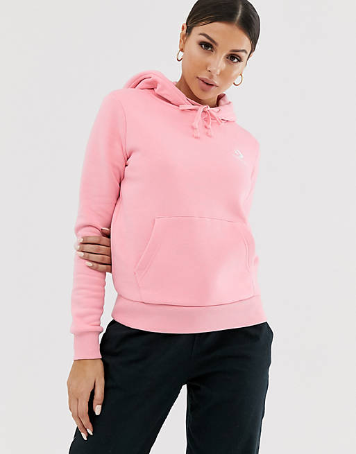 Converse pink Star Chevron embroidered pullover hoodie | ASOS