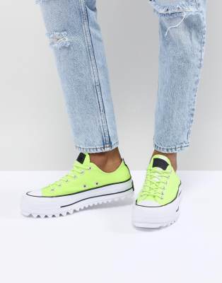 green converse platform