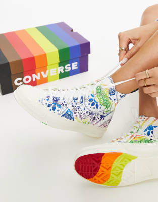 Multi coloured outlet converse