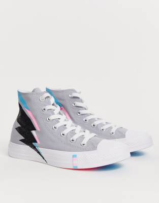 converse grise et rose