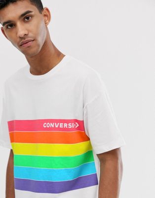 Converse Pride pocket T-Shirt in black 