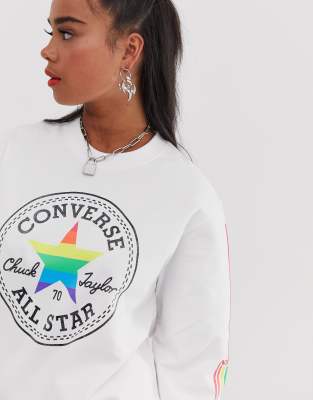 white converse sweatshirt