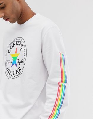 Converse Pride White And Rainbow 