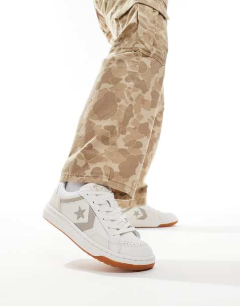 Converse Pro Blaze Classic Luxe Sport Sneaker in white and gray - view 1