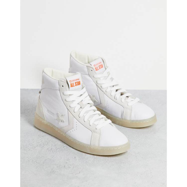 Converse Pro Leather Hi Future Utility trainers in white ASOS