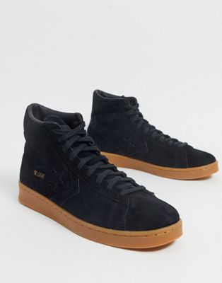 Converse - Pro Leather Hi - Sneakers alte scamosciate nere | ASOS