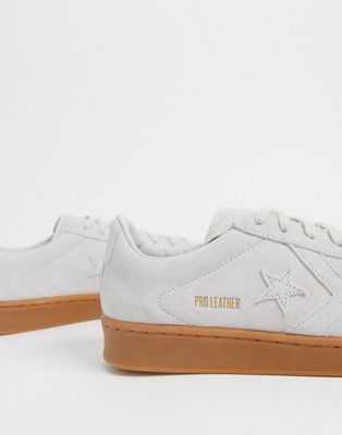 converse pro leather low white