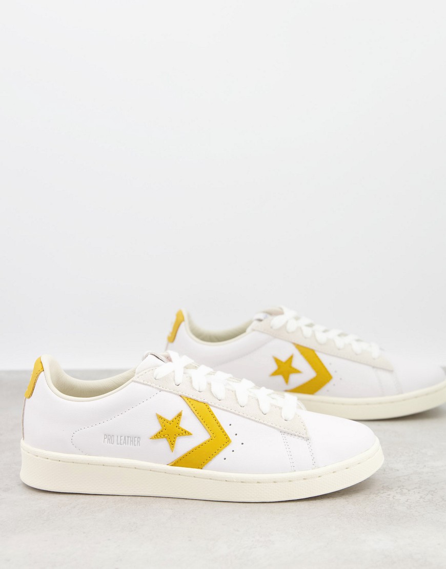 Converse - Pro Leather Ox - Sneakers bianco e oro
