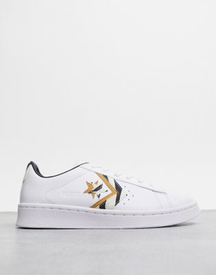 Converse - Pro Leather - Sneakers bianche e zebrate | ASOS