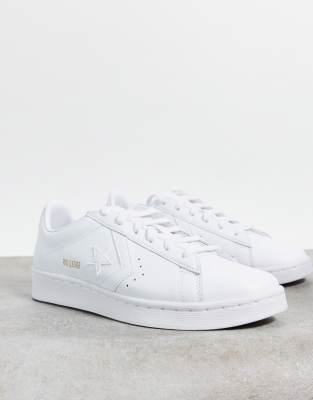 white leather platform converse