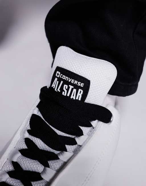Converse Puff Taylor sneaker in white with black detail, 3 of 5