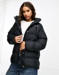 Converse puffer coat in black