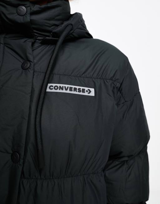 Black converse clearance coat