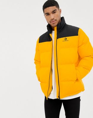 Converse Puffer Jacket In Yellow 
