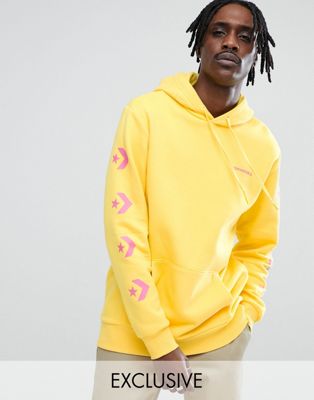 Converse Pullover Hoodie With Arm Print 