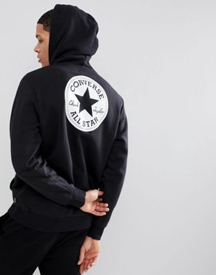 black converse hoodie mens