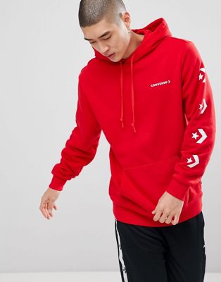 asos red hoodie