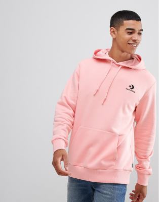 Converse Pullover Logo Hoodie In Pink 