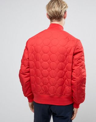 converse quilted bomber jacket