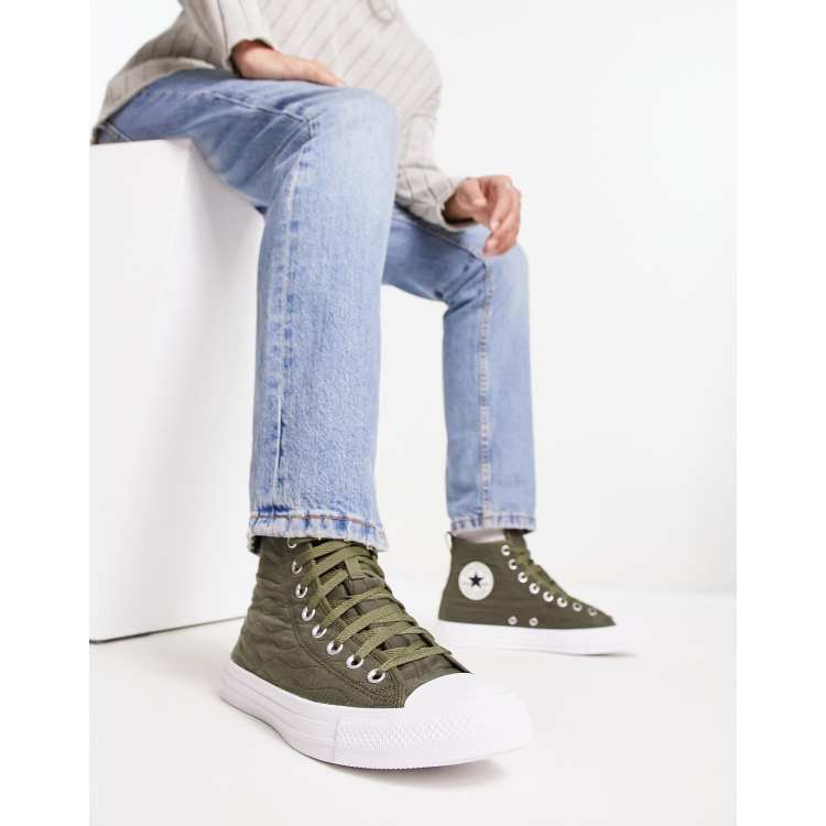 Converse altas 2025 verde militar