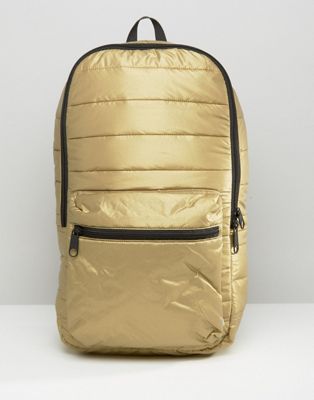 converse quilted metallic backpack
