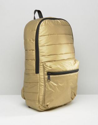 converse quilted metallic backpack