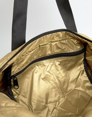 converse quilted metallic duffle bag