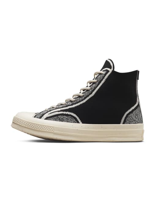 Urban Outfitters Converse Chuck 70 Renew Knit High Top Sneaker Black 10M  12W NEW