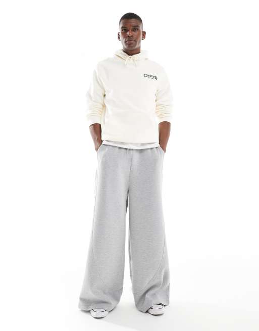 Converse Retro Chuck Felpa con cappuccio bianco sporco con