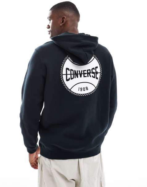 Converse Retro Chuck graphic hoodie in black - view 1