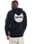 [Converse] Converse Retro Chuck graphic hoodie in black XS BLACK